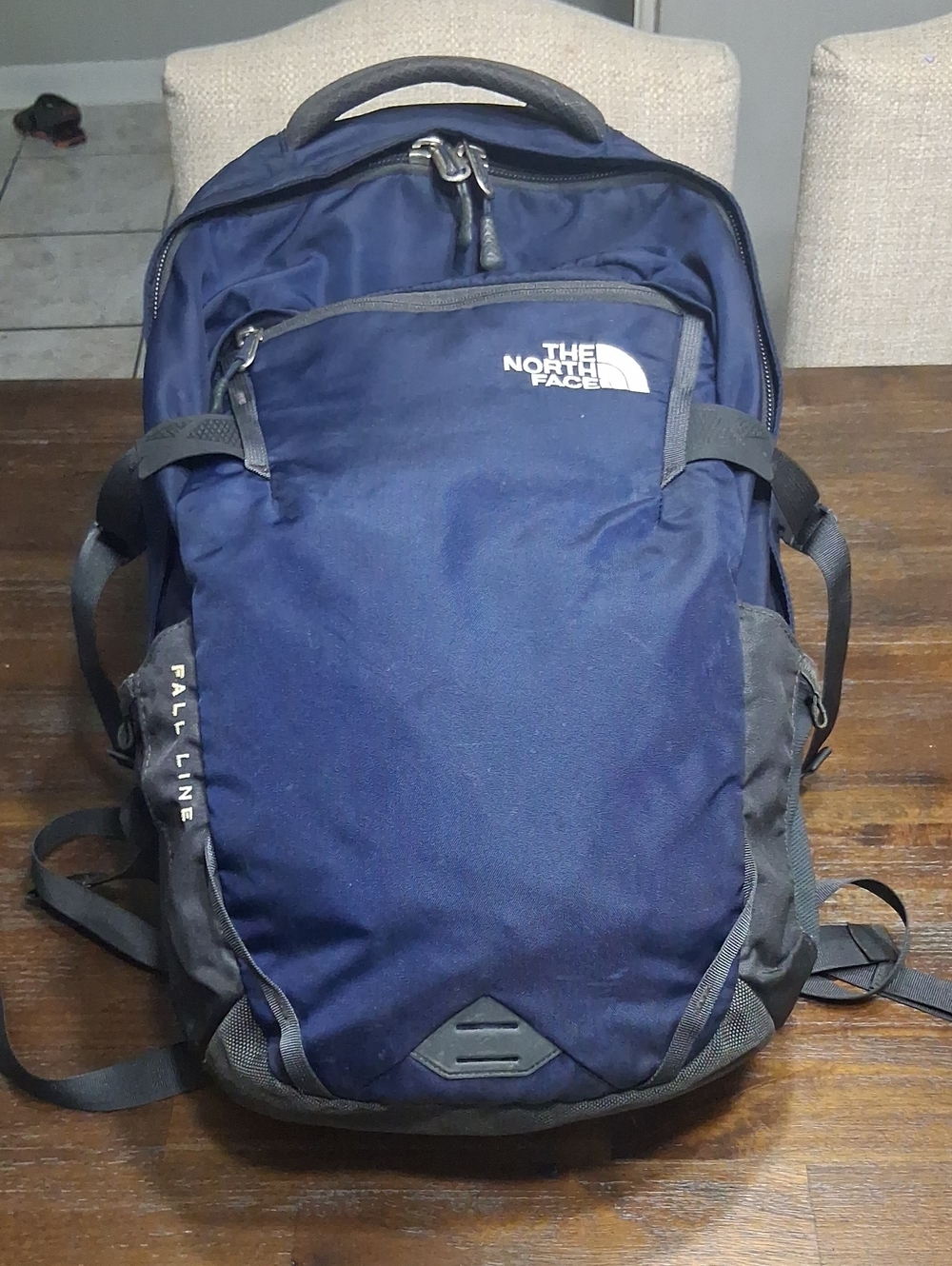 The North Face Navy and Gray Fall Line Backpack